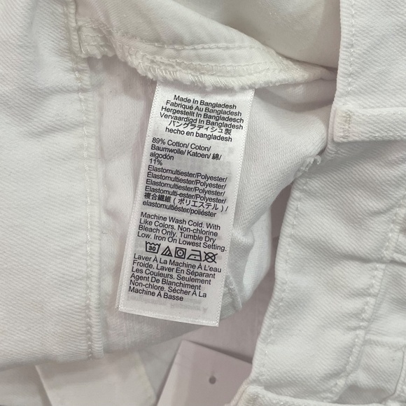 NWT!! J. CREW Factory White Drapey Denim Trousers Jeans High Waist Size 28 - Picture 12 of 13